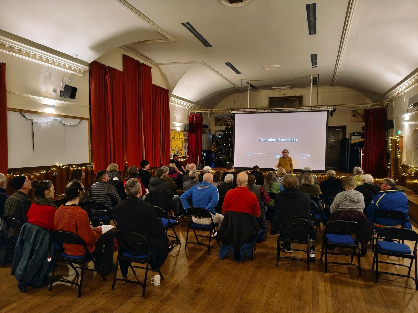 A photograph from our screening of The Tailor of Inverness